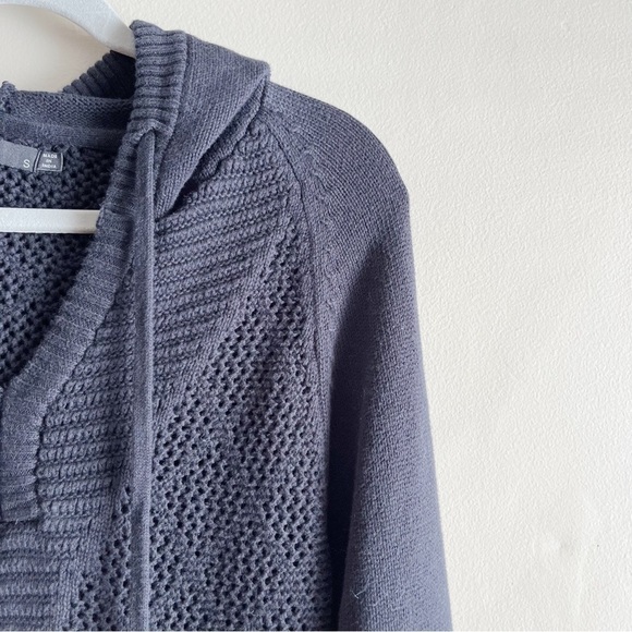 Prana Sugar Beach Hooded Sweater 100% Organic Cotton in Black, Size Small - Picture 4 of 12